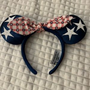 Red White and Blue Disney Minnie Ears
